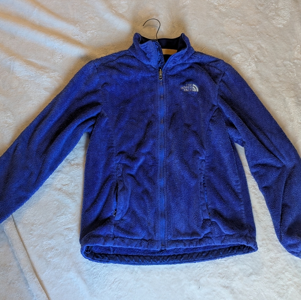 Blue North face sweater
